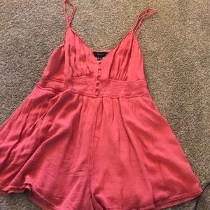 Orange-Pink Romper